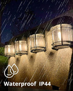 Solar Fence Lights, Waterproof LED