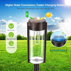 6-Pack IP65 Solar Landscape Lights for Driveway