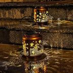 Turtle Solar Patio Lanterns, Classic Waterproof LED