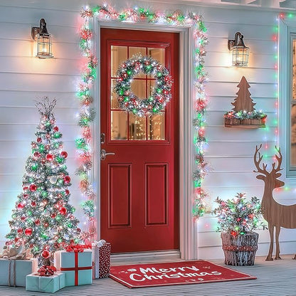 2-Pack Christmas String Lights, 66ft 200 LED Waterproof Twinkle Lights
