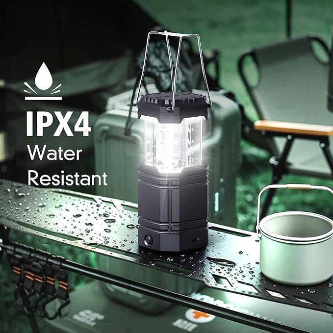 Portable Rechargeable Lantern 4-Pack, Emergency LED