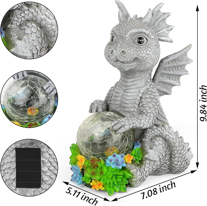 Solar Garden Garden Statue Light, Outdoor Decor