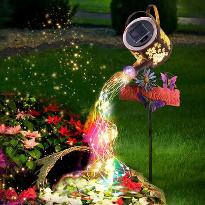 Solar Watering Can Lights, Solar Garden Lights Flower Bed Decor, IP65 Waterproof Outdoor Garden Decor, Garden Gifts for Women Mom Grandma