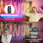 Christmas Fairy Lights, 132ft 400 LED Battery Twinkle Lights