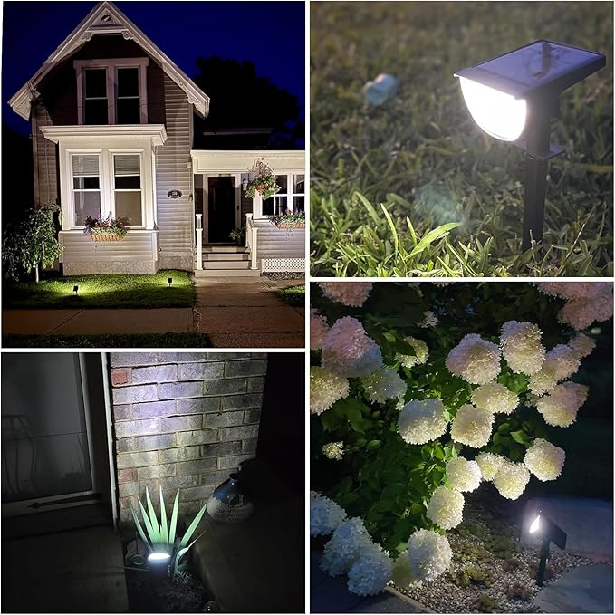 4-Pack Solar Spotlights, 76 LED Garden Lights