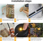 Warm White String Lights for Yard, Waterproof LED