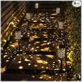 Black Solar Pathway Lights 6-Pack, Yard LED