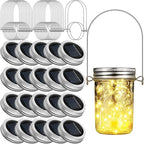 20-Pack Outdoor String Lights, Warm White Waterproof LED