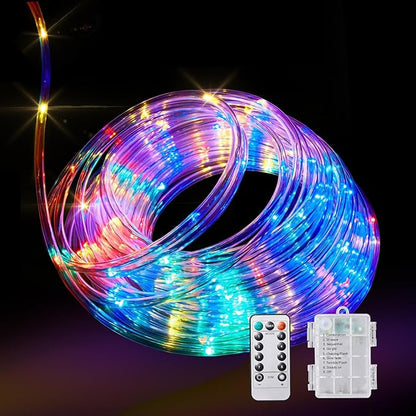Remote Control Rope Lights, 40ft Color-Changing LED