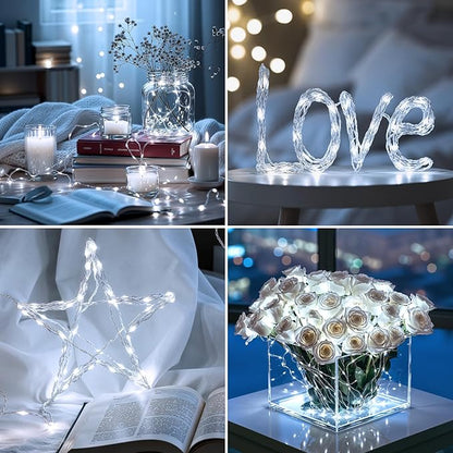 Christmas Fairy Lights 4-Pack, Battery Twinkle Lights