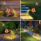 Butterfly Solar Hanging Lanterns, Rustic Patio Decor