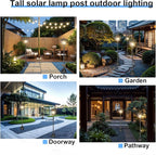 Warm White Solar Fence Post Lights, Outdoor LED Caps