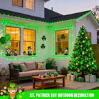 2-Pack 33ft Christmas LED String Lights, Waterproof Timer Lights