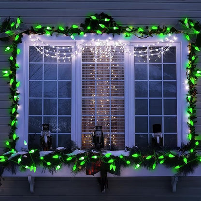 20ft Christmas LED String Lights, Waterproof Timer Lights