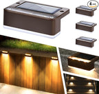 4-Pack Solar Patio Lights, Warm White LED