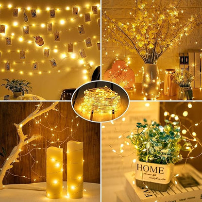 12-Pack 7ft LED Patio String Lights, Waterproof Outdoor