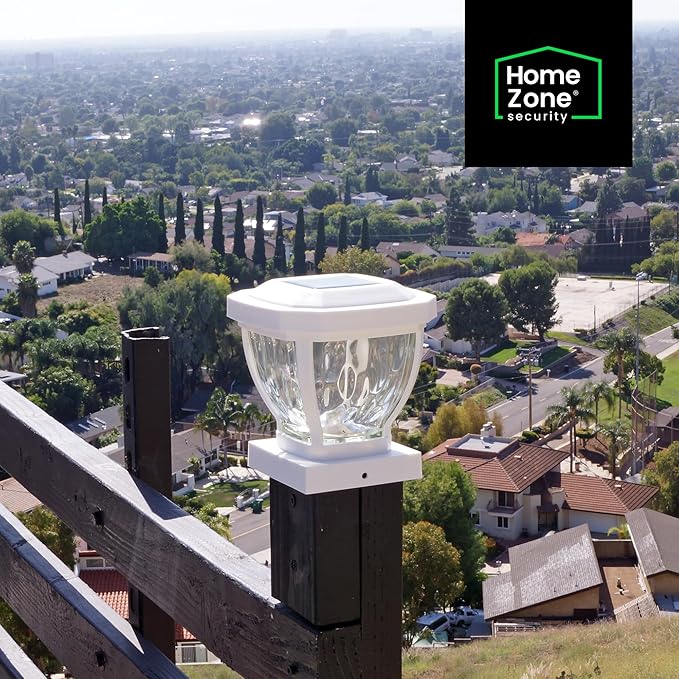 Solar Post Cap Lights, White Waterproof