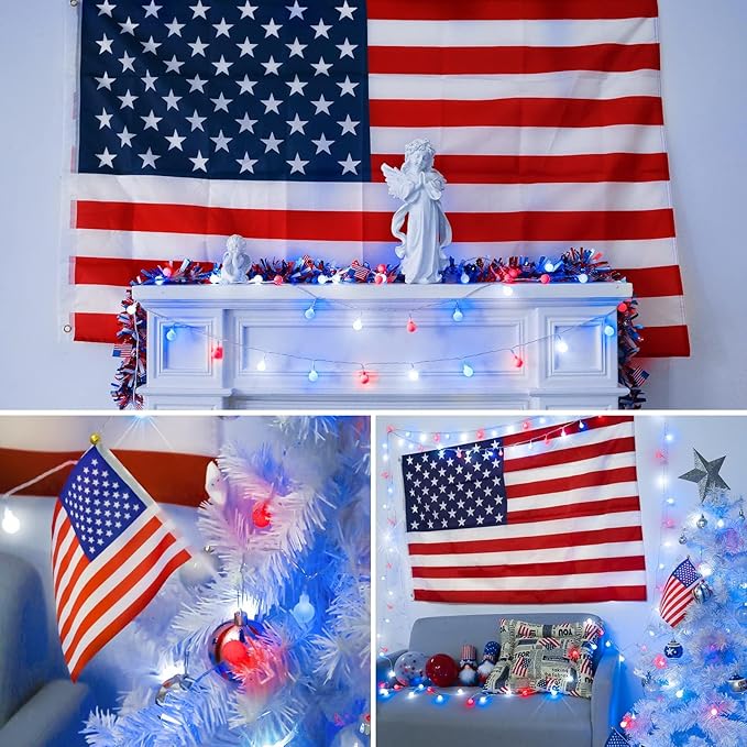 Christmas LED String Lights, Waterproof Timer Lights