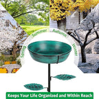 Classic Bird Bath & Feeder, Outdoor Metal