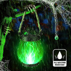 2-Pack Backyard Solar Garden Lanterns, Elegant Waterproof LED