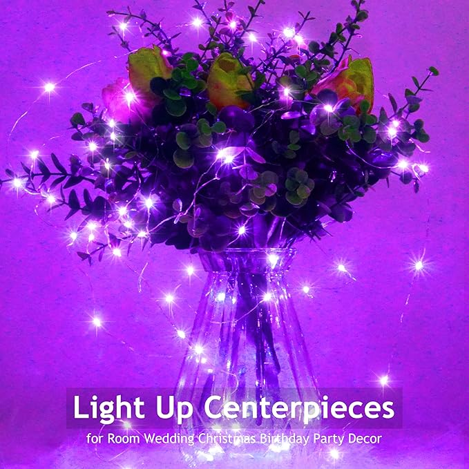 15-Pack 6ft Christmas LED String Lights, Waterproof Timer Lights