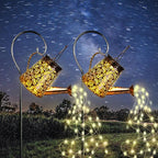 2-Pack Solar Watering Can Fairy Lights, LED