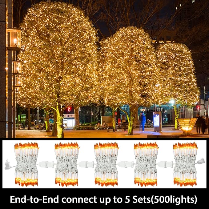 Christmas Patio String Lights, Waterproof