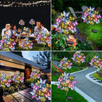 Solar Garden Path Lights 2-Pack, Waterproof