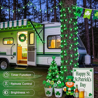 Christmas String Lights, 33ft 100 LED Waterproof Twinkle Lights