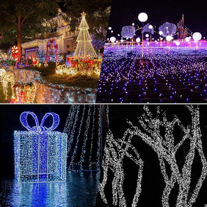 Christmas Backyard String Lights, 18ft 50 LED Waterproof