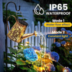 2-Pack Solar Moroccan Hanging Pendant Lantern, Waterproof