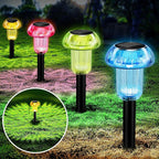 Solar Walkway Path Lights 4-Pack, Waterproof