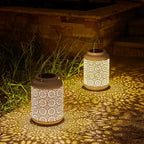 Flower Solar Lanterns, Waterproof LED Patio Lights