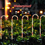 Red Solar Path Lights, Outdoor Driveway LED