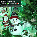 Christmas Fairy Lights 4-Pack, 66ft 200 LED Battery Twinkle Lights