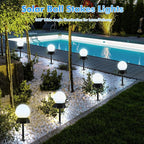 Cool White Solar Pathway Lights 2-Pack, Driveway LED