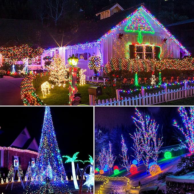 Mlambert 3 Pack 33FT Fairy Lights Battery Operated with Remote and Timer, Dimmable Waterproof 8 Modes Twinkle Lighting for Girl Room Decor-Multicolor