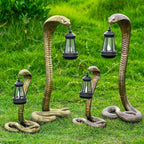11.22" Solar Snake Garden Statue Light, Outdoor Decor