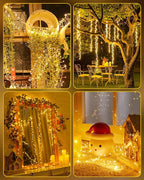 4-Pack Christmas String Lights, 60 LED Waterproof Twinkle Lights