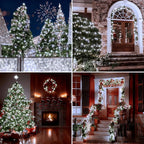 Christmas Fairy Lights 4-Pack, 5ft 50 LED Battery Twinkle Lights