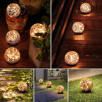 4-Pack Solar Landscape Lights for Driveway