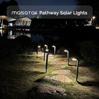 Solar Walkway Path Lights 2-Pack, Waterproof