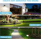 2-Pack Solar Spotlights, Wall Lights