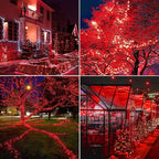 2-Pack Christmas String Lights, 16ft 50 LED Waterproof Twinkle Lights