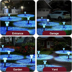 Solar Walkway Path Lights 4-Pack, Waterproof