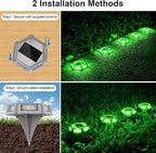 Solar Gutter Lights 12-Pack, Waterproof LED