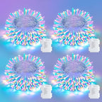 Christmas Fairy Lights 4-Pack, 5ft 50 LED Battery Twinkle Lights