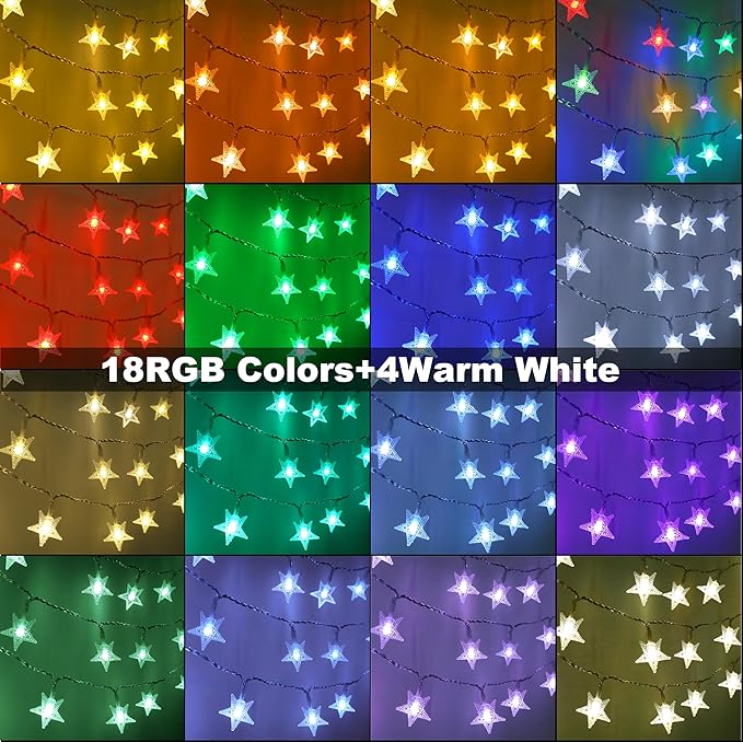 Christmas Yard String Lights, 33ft 60 LED Waterproof