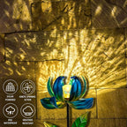Blue Solar Path Lights, Outdoor Yard LED