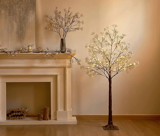 Christmas Twinkle Lights, 6ft Waterproof for Patio